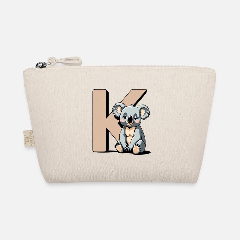 KoalaK Letter Design Organic Pouch