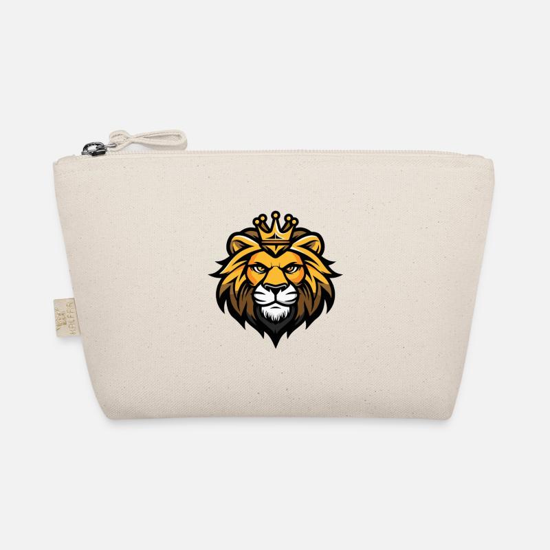 Lion Head Crown Organic Pouch