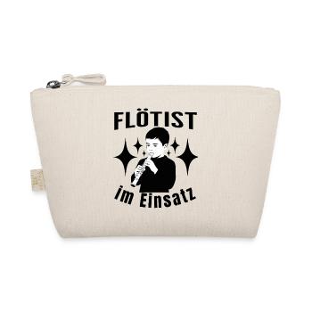 Recorder - Flutist in action - Playing the flute - Organic Pouch - nature - Front