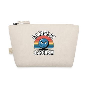 Chance of Sarcasm - Retro Grin - Organic Pouch - nature - Front