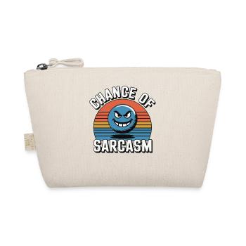 Chance of Sarcasm - Retro Grin - Organic Pouch - nature - Front