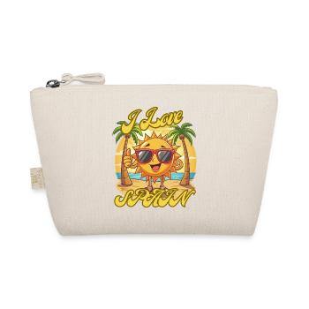 I Love Spain Sun Beach Cartoon - Organic Pouch - nature - Front