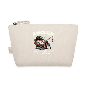 Angeln Geschenk Mann Angler Re Lachs Spruch Lustig - Bio-Täschchen - Natur - Vorne