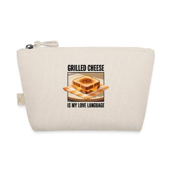 Grilled cheese is my love language - Organic Pouch - nature - Front
