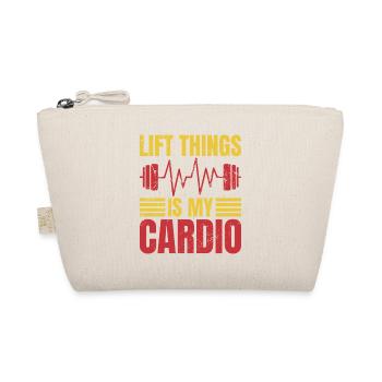 Fitness Motivation Bodybuilder Lift Is My Cardio - Bio-Täschchen - Natur - Vorne