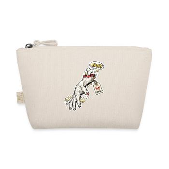 Fart Skeleton Zombie Hand Sticker - Organic Pouch - nature - Front