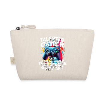 Gamer gaming enthusiast video games console funny - Organic Pouch - nature - Front