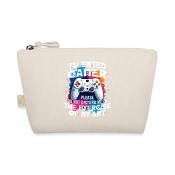 Gamer gaming enthusiast video games console funny - Organic Pouch - nature - Front