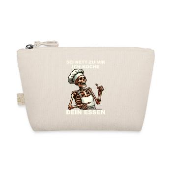 Costume drôle de chef squelette - Sois gentil avec moi - Trousse biologique - nature - Devant