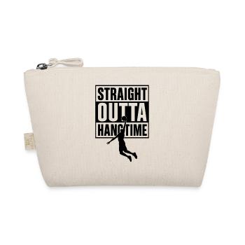 Straight Outta Hangtime Basketball Sports - Organic Pouch - nature - Front