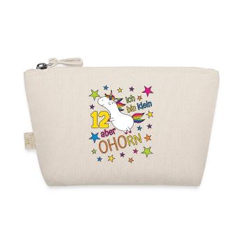 12 ans Fille Licorne Je suis petite Mais - Trousse biologique - nature - Devant