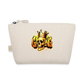 Graffiti Gaming Skull Gold - Bio-Täschchen - Natur - Vorne