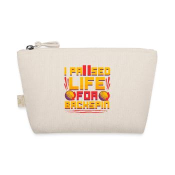 Golf Simulator I Paused Life For Backspin - Organic Pouch - nature - Front