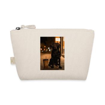 Nocturnal dog with sunglasses - Organic Pouch - nature - Front
