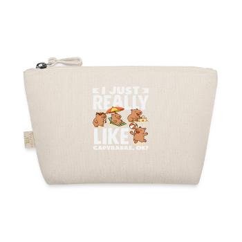 I just like capybaras really cute funny - Organic Pouch - nature - Front