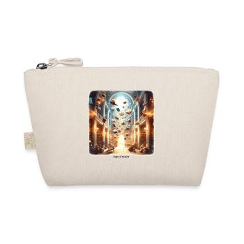 Library Magic: Flying Books - Organic Pouch - nature - Front