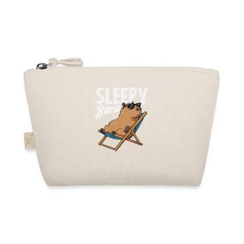 Sleepy Bara Capybaras Cute Funny Animal - Organic Pouch - nature - Front