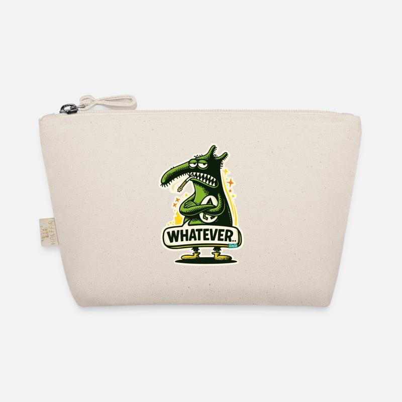 Green Monster Dino with Whatever Attitude Organic Pouch