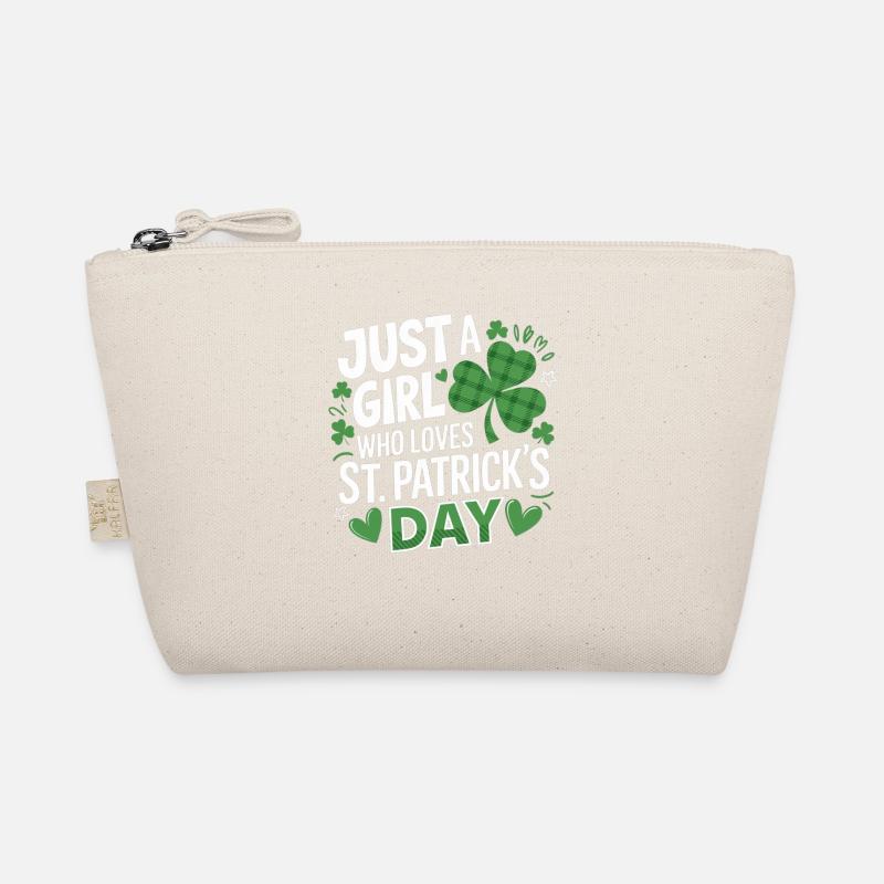 Nur ein Mädchen liebt St. Patrick's Day Bio-Täschchen