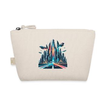 Neon city of the future - Organic Pouch - nature - Front