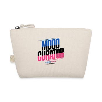 Mood Curator Vibes Only No Negativity Retro Design - Organic Pouch - nature - Front