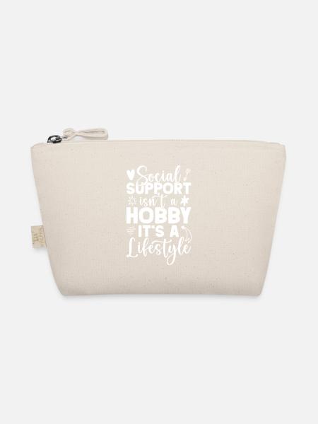 Social Worker Quote Hobby It´s A Lifestyle Social - Bio-Täschchen - Natur - Vorne