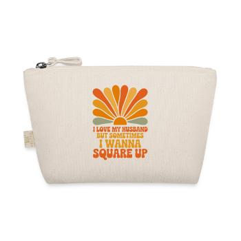 Sunset Humor Square Up - Organic Pouch - nature - Front