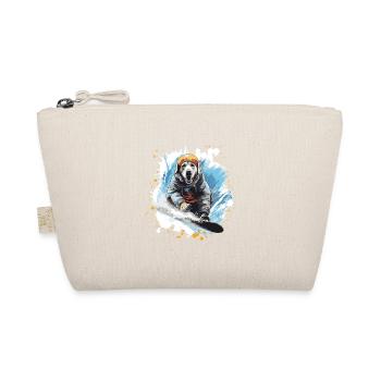 Labrador Dog Snowboard - Organic Pouch - nature - Front