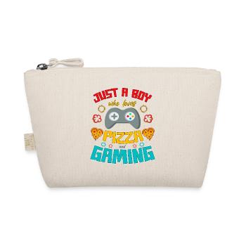 Juste un garçon qui adore la pizza et les jeux vidéo - Trousse biologique - nature - Devant