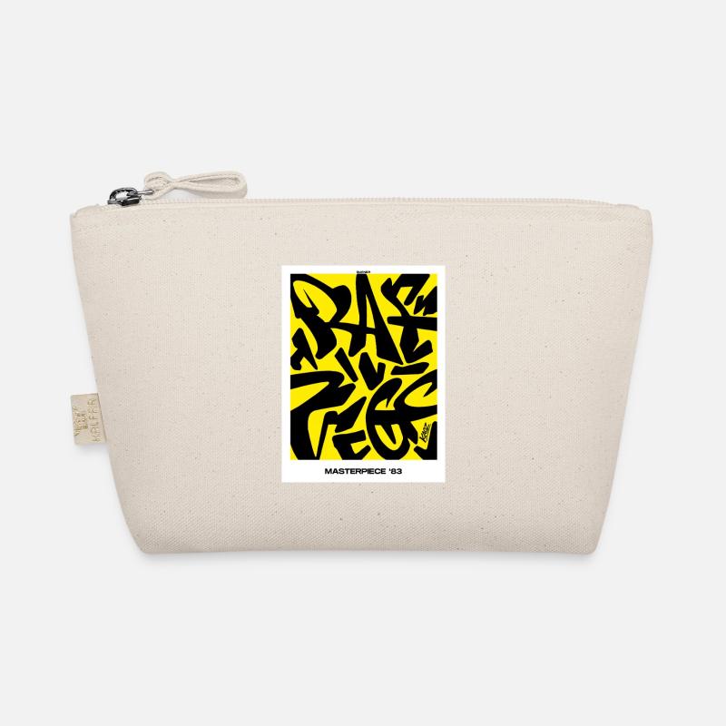 Masterpiece '83: Yellow-Black Graffiti Organic Pouch