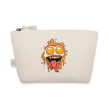Visage fondant avec des yeux d’œuf au plat - Trousse biologique - nature - Devant