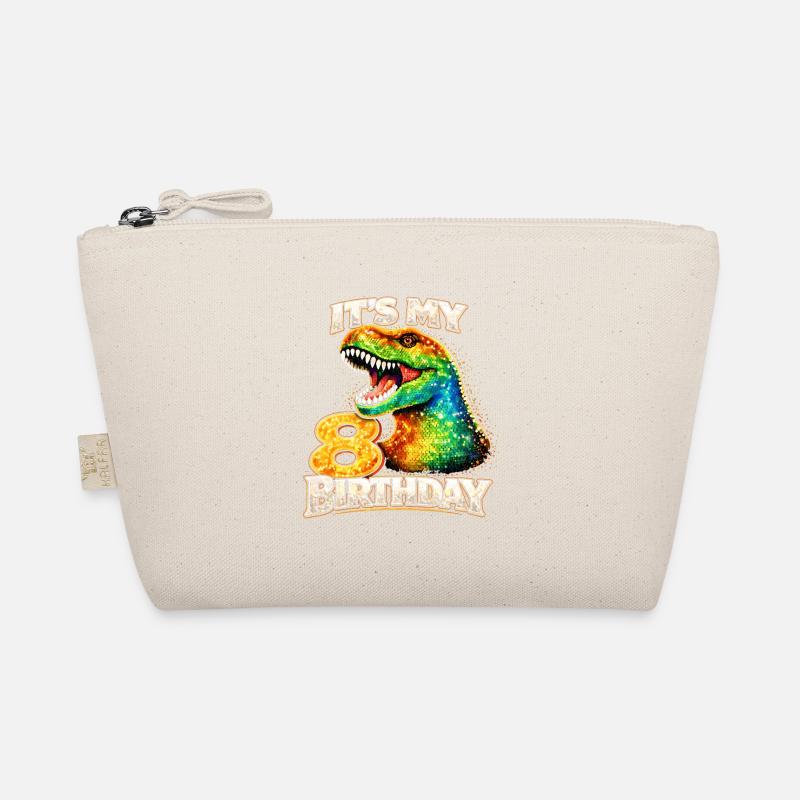 Its My 8 Geburtstag Bunter Dino Bio-Täschchen