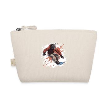 Great Dane Dog Snowboard Sport - Organic Pouch - nature - Front