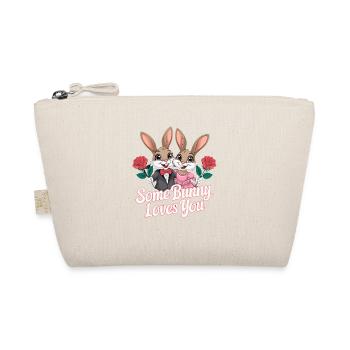 Un lapin t’aime Couple de lapins adore - Trousse biologique - nature - Devant