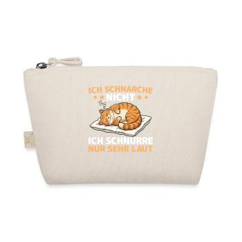 Sleeping Cat Tired Pet Cuddling - Organic Pouch - nature - Front