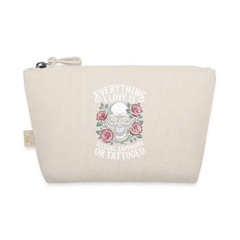 Everything I Love Is Tattooed Tätowiert Tattoo - Bio-Täschchen - Natur - Vorne