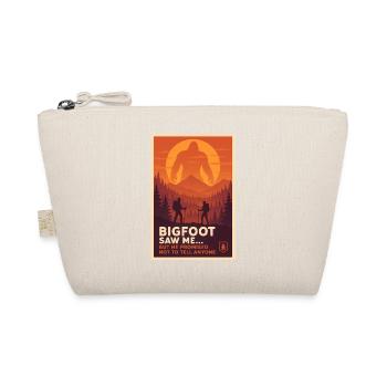 Bigfoot hat mich gesehen | Outdoor Humor - Bio-Täschchen - Natur - Vorne