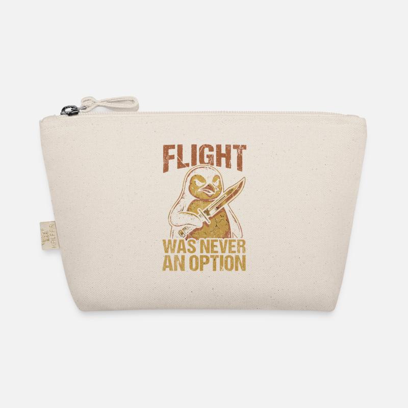 Fighting penguin with sword Organic Pouch