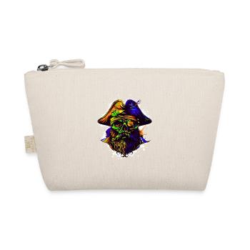 Pirat Totenkopf Kapitän - Bio-Täschchen - Natur - Vorne
