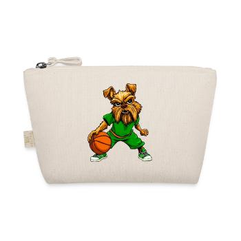 Yorkie Terrier Basketball - Bio-Täschchen - Natur - Vorne