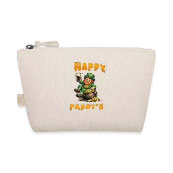 Happy Paddy's - Leprechaun with Beer and Gold - Bio-Täschchen - Natur - Vorne