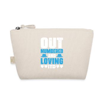 Dad father of three girls daughters - Organic Pouch - nature - Front