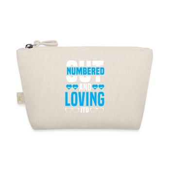 Dad father of three girls daughters - Organic Pouch - nature - Front