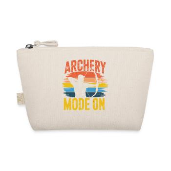 Archery Mode On Retro Sunset - Organic Pouch - nature - Front