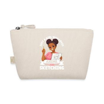 Juste une fille qui adore l’anime et dessine de l’afro - Trousse biologique - nature - Devant