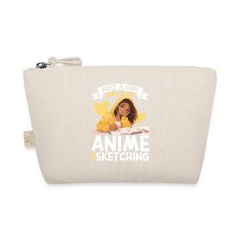 Just a girl who loves anime and draws afro - Organic Pouch - nature - Front