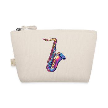 Neon Saxophone Color Spectrum - Organic Pouch - nature - Front