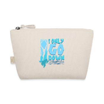 Diver Scuba Diving Diving I Only Go Down - Organic Pouch - nature - Front