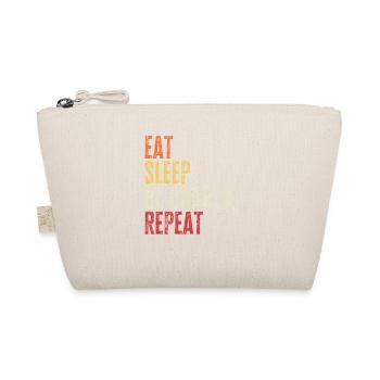 Eat Sleep Be Charlie Repeat Retro Name - Organic Pouch - nature - Front