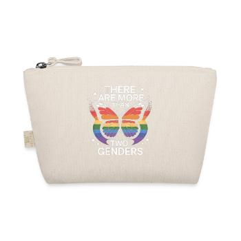 Pride Schmetterling T-Shirt – LGBTQ Statement - Bio-Täschchen - Natur - Vorne